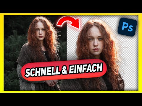Hintergrund entfernen / Haare perfekt transparent machen |  Photoshop Tutorial Deutsch
