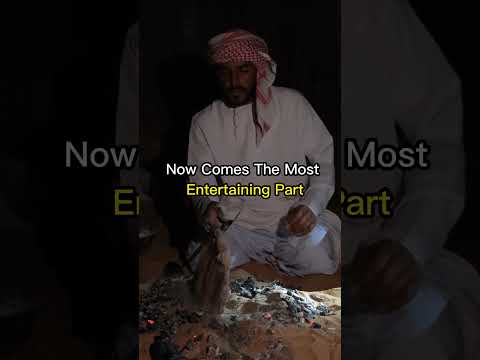 Arabian Desert Nomads Bake Bread Directly in the Sand #shorts