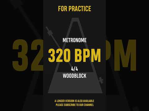 320 BPM 4/4 - Best Metronome (Sound : Wood block) #shorts
