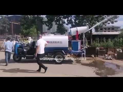 Diesel three-wheel sprinkler, environmental protection fog cannon