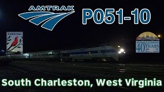 preview picture of video 'Amtrak P051-10 w/ AMTK 184!, Copying a EC1 form in South Charleston, West Virginia'