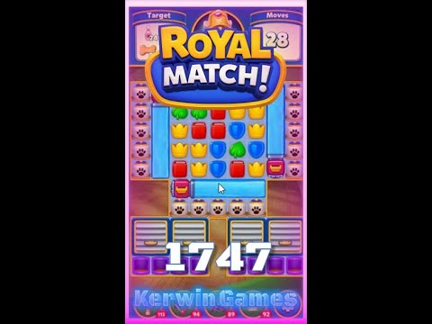 Royal Match Level 1747 - No Boosters Gameplay