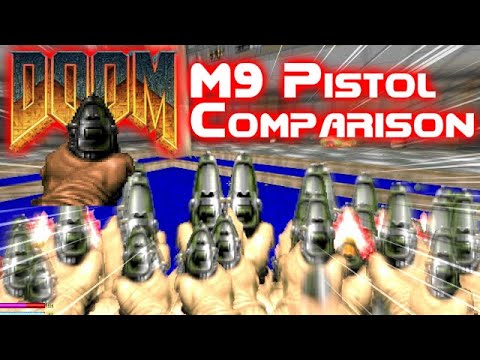 DOOM(1993) VS Custom Mods - DOOM's "M9 Pistol" Weapon Comparison