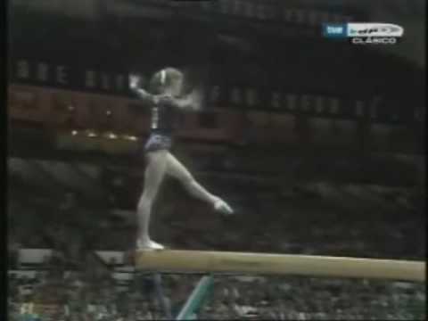 Elena Mukhina 1977 Europeans EF Beam