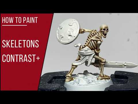 How to Paint: Skeletons (contrast paint + added details)
