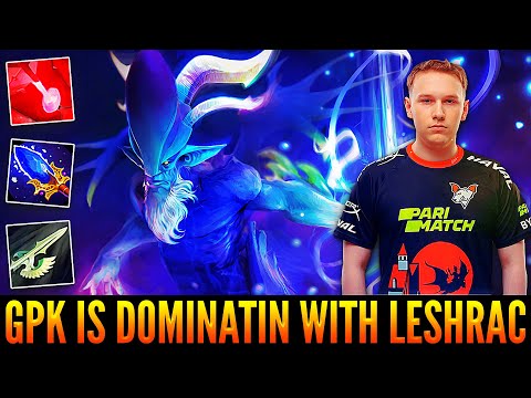 👉 GPK Is Dominating Hard With Leshrac On Mid - This INT Hero Is Like A Burning Tank - Dota 2