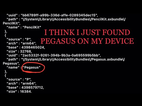 Did I really just find “PEGASUS” malware on my iPhone?  Could it be that easy?