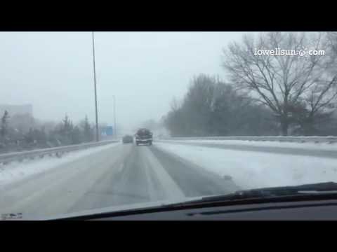 It's snowing on the #Lowell Connector, wish you were here. #Storm2014