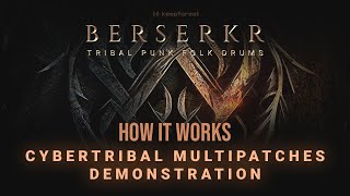 Video thumbnail for Berserkr: Tribal Punk Folk Drums  - Cybertribal - Multipatches Demonstration by Keepforest Instruments