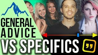 The Difference Between General Advice and Specific Interactions in Dating