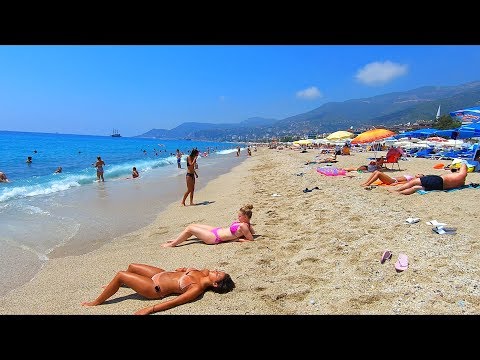 Walk on Kleopatra Beach in Alanya Türkiye