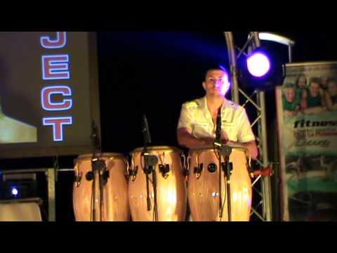 FUSION PROJECT @ NOTTE BIANCA CEREA 2012 parte 3 (Dj Markus & Robby Percussion)