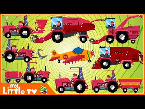 Learning Farm Vehicles | Tractor and Trucks | Fun & Educational Videos For Children