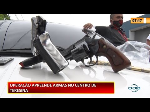 Força Tarefa apreende armas, munição e cerca de R$ 13 Mil no Centro de Teresina 23 02 2021