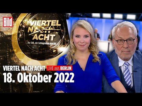🔴 Viertel nach Acht – 18. Oktober 2022 | mit Fritz Vahrenholt, Ljudmyla Melnyk, Gerhard Conrad