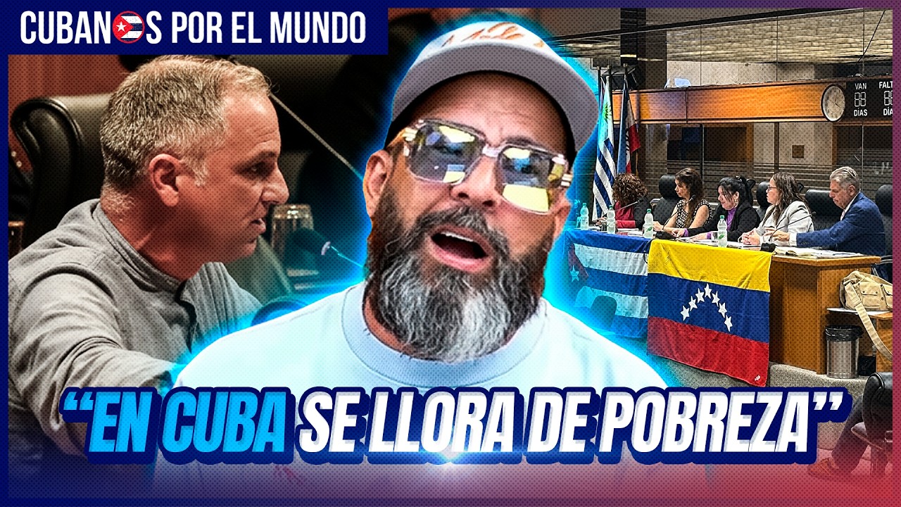 Cubanos en Uruguay ante el Parlamento: denuncia la represión en Cuba, Venezuela y Nicaragua