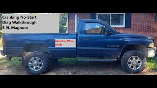 5.9L Magnum Cranking No Start Walkthrough -----Not a Step-by-Step-----