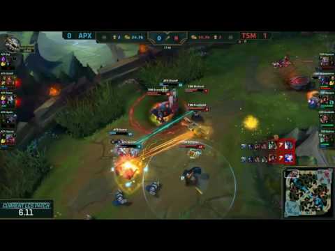 TSM vs Apex Game 2 Highlights   NA LCS Week 2 Summer 2016   TSM vs APX G2
