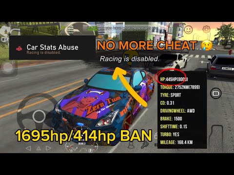 1695hp/414hp BANNED in new beta update car stats abuse - CAR PARKING MULTIPLAYER (no more cheat)