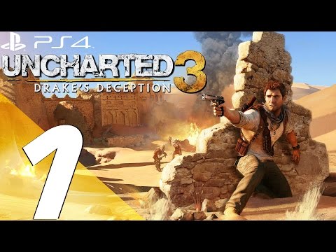 Uncharted 3 Drake's Deception PS4 - Walkthrough Part 1 - Prologue & Review [1080p 60fps]