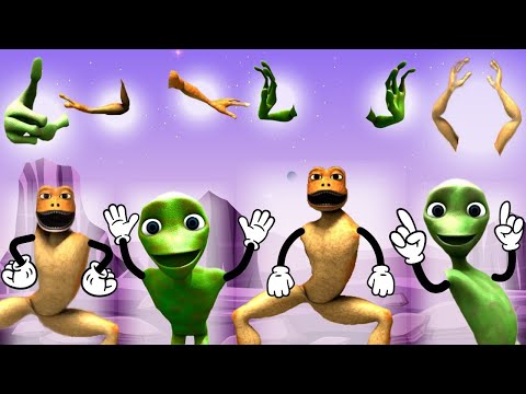 Wrong Hands DAME TU COSITA and PATILA CHALLENGE Alien Green El Chombo Dance Wrong Heads Yeşil Uzaylı