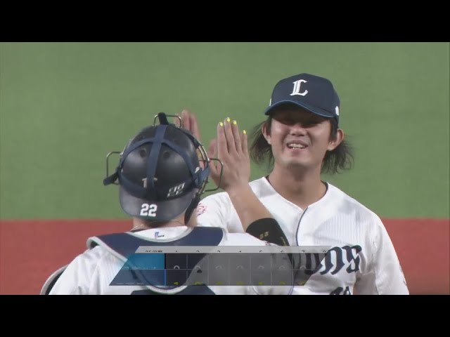 【9回表】気迫の130球!! ライオンズ・今井達也 2年連続の2桁勝利を今季初の完封で決める!! 2024年10月1日 埼玉西武ライオンズ 対 北海道日本ハムファイターズ
