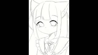 新衣装考えながら描いたコテキャちゃん【イラスト メイキング】