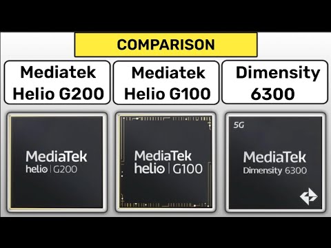 Mediatek Helio G200 Vs Mediatek Helio G100 Vs Dimensity 6300 | Who is Best