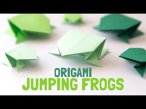 Easy Origami Jumping Frog for Kids