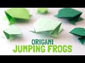 Easy Origami Jumping Frog for Kids