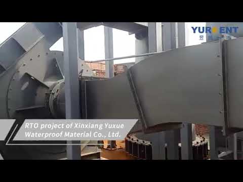 A Regenerative Thermal Oxidizer System project used in the Waterproof Membrane industry.