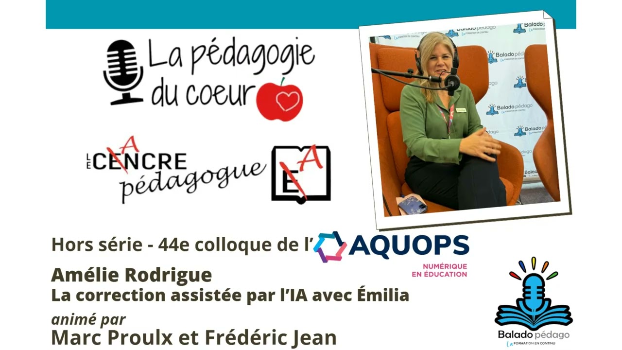 Amélie Rodrigue au 44e colloque de l'AQUOPS