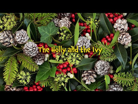 The holly and the ivy (lyrics video for karaoke)