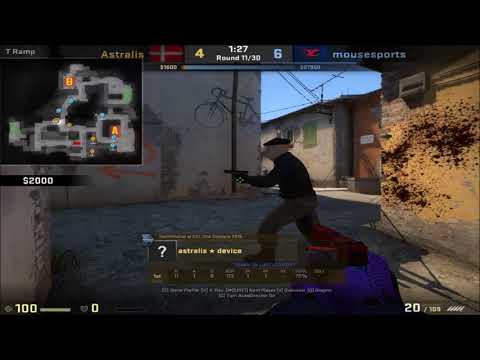 POV - Device (Astralis)(27-20) vs Mousesports / inferno / ECS Season 4 Europe
