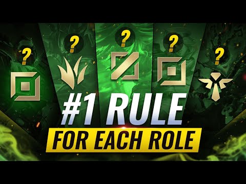 The GOLDEN RULE For EVERY ROLE In League of Legends - Patch 12.5