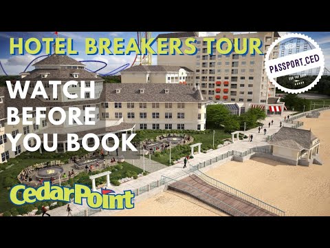 Places to stay at Cedar Point Ohio (Hotel Breakers Tour)