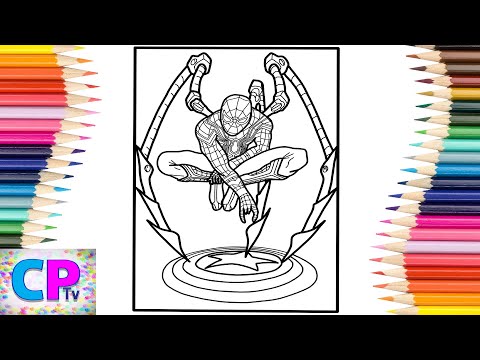 Iron Spider Coloring Pages/Iron Spider vs Captain America Shield/Elektronomia - Sky High/NCS Release
