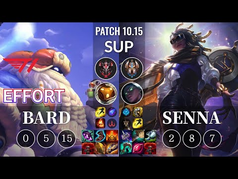 T1 Effort Bard vs Senna Sup - KR Patch 10.15