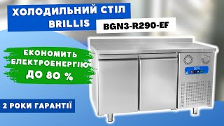 Стол холодильный 2-дверный BRILLIS BGN2-R290-EF