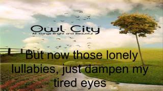 Owl City - Lonely Lullaby Lyrics
