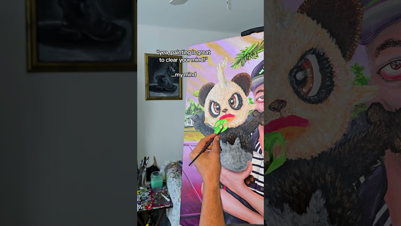 art isn't always therapeutic 🥴 #artwork