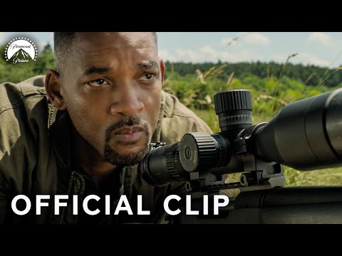 Thumbnail of the video: Will Smith Snipes a Man on Moving Train