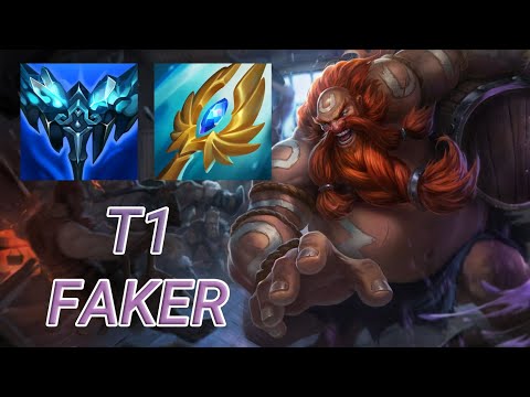 T1 Faker Gragas Mid VS Akshan | KR Challenger Patch 13.17