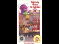 Barney Goes To School Audio Cassette Part 1 2