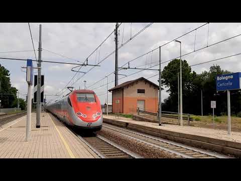 TRAIN WATCHING: TRANSITI & STROMBAZZATE A BOLOGNA CORTICELLA (ETR 500 - FRECCIAROSSA 9414)