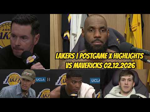 Lakers vs Mavericks | Postgame Interviews x Highlights: Febuary 12, 2026
