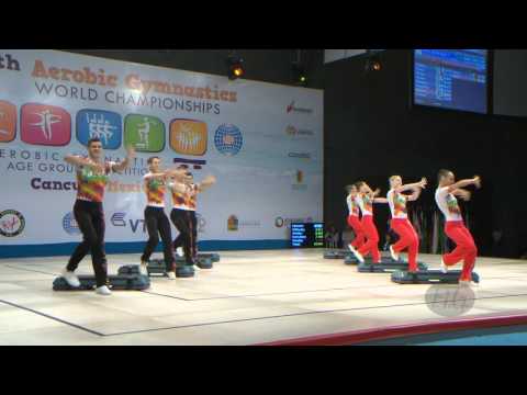 RUSSIA Step  -- 2014 Aerobic Worlds, Cancun (MEX), Qualifications -- We are Gymnastics !
