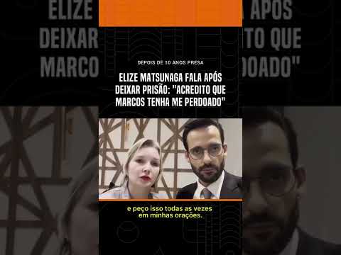Elize Matsunaga speaks after leaving prison: "I believe Marcos has forgiven me" #shorts