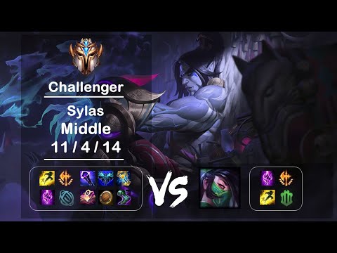 Middle Sylas vs Akali KR Challenger Patch 12.21