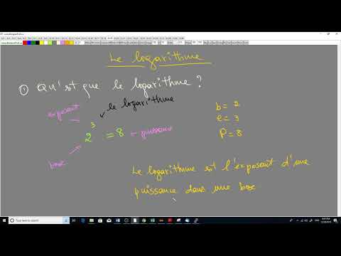 Qu'est ce que le logarithme
